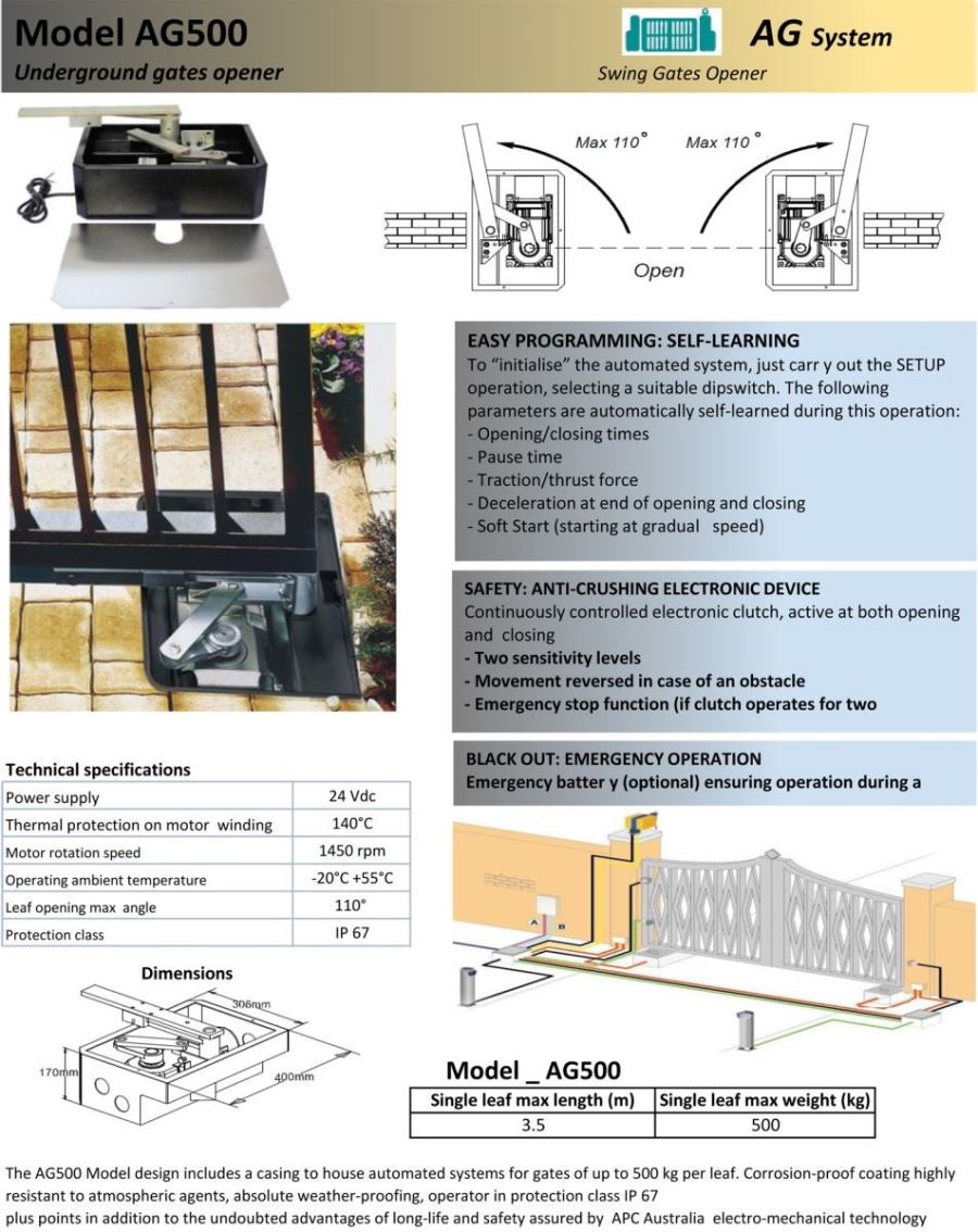 Motor cổng âm sàn VDS