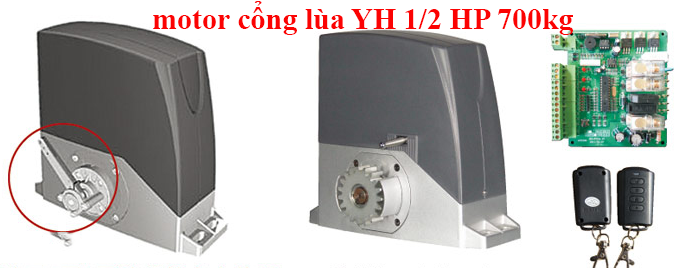 Motor cổng lùa YH 1/2 HP 700kg