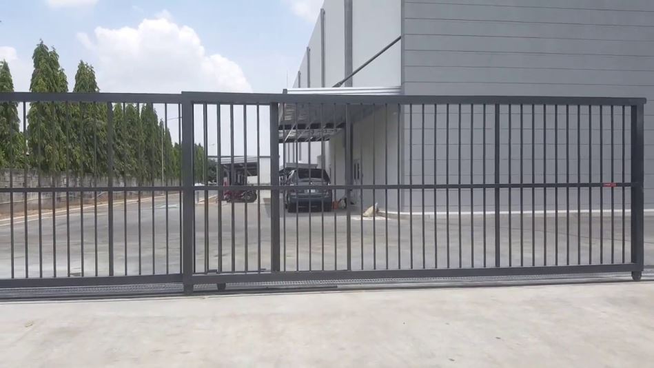 cổng lùa tự động 2 cánh về 1 bên - motorcong24h.com