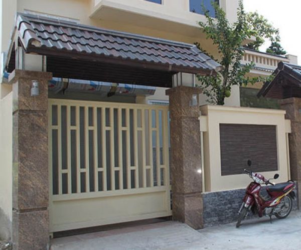 cổng lùa tự động đơn giản đẹp - motorcong24h.com