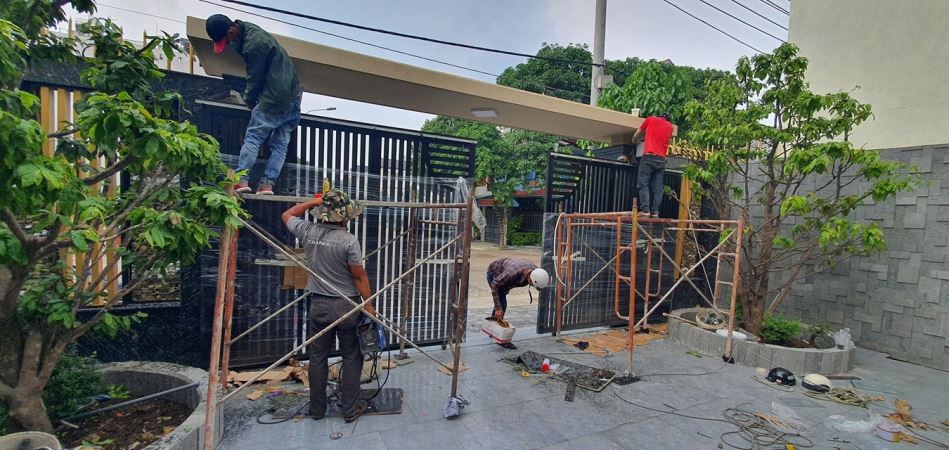 lắp đặt cổng lùa tự động FAAC - motorcong24h.com