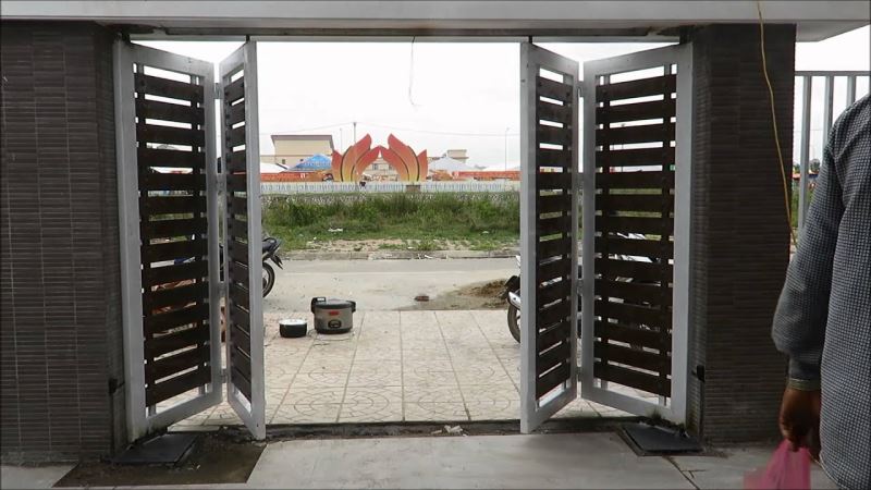 Cổng âm sàn tự động 4 cánh FAAC - motorcong24h.com