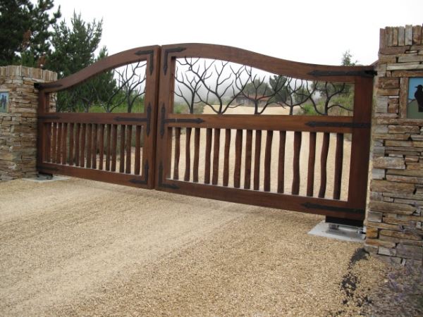 cổng gỗ tự động FAAC - motorcong24h.com