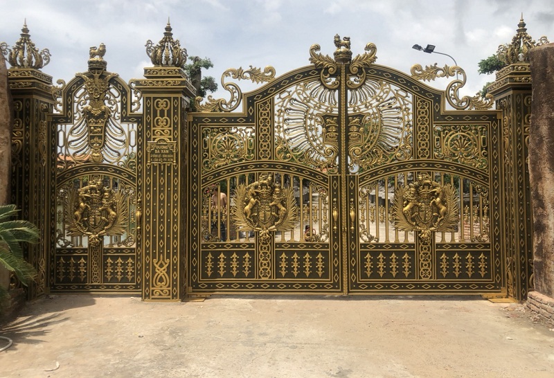 cổng tự động âm sàn FAAC cho biệt thự - motorcong24h.com