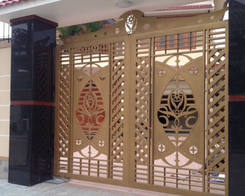 cổng tự động âm sàn FAAC cho nhà phố - motorcong24h.com